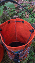 Small Bucket Bag – Orange and Skeleton Edition