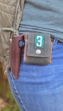 Rugged Waxed Canvas Foraging Bag, Hip Pouch Heritage Number Series Part 2