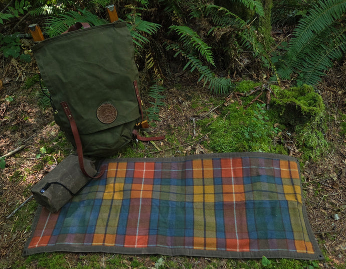 The Plaid Wool Groundcloth Set – Durable Waxed Canvas with Heritage Wool Style