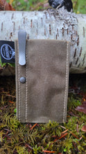 Waxed Canvas Pocketknife Slip with Titanium Clip