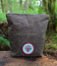 Waxed Canvas Lunch Sack with Patch - Inspired by Brown Bag Days, Built to Last