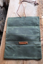 Waxed Canvas Roll Up Pouch with Camping Trim