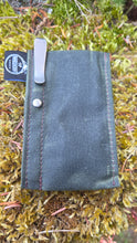 Waxed Canvas Pocketknife Slip with Titanium Clip