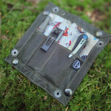 Fishing Flies Waxed Canvas EDC Travel Tray 3.0  – Everyday Carry, Field-Ready