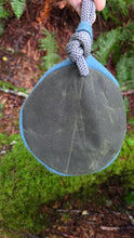 Vintage Yellow and Blue Wool Bucket Bag