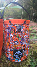 Small Bucket Bag – Orange and Skeleton Edition
