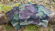 Woodland Camo Waxed Canvas Foraging Bag, Hip Pouch by PNWBUSHCRAFT