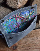 Bold and Rugged Waxed Canvas Two-Snap Pouch