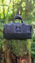 Small Utility Waxed Canvas Duffle – Steel and Green