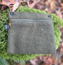 Reclaimed Army Wool Zipper Pouch Various Sizes