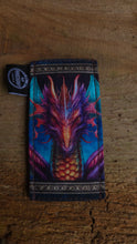 Dragon Print Pocketknife Slips – Double-Layered Navy Waxed Canvas Waxed Canvas