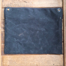 Black and Brown Waxed Canvas Zipper Pouches