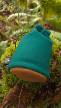 PNWBUSHCRAFT Wool & Leather Canvas Bucket Bag Green