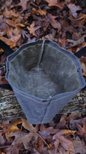 Sturdy Waxed Canvas Ammo Bag with Wrap Around Handles Steel and Tan