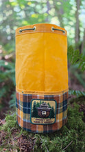 XL Cedar Bucket Bag – Waxed Canvas with Vintage Wool and Smokey the Bear Patch