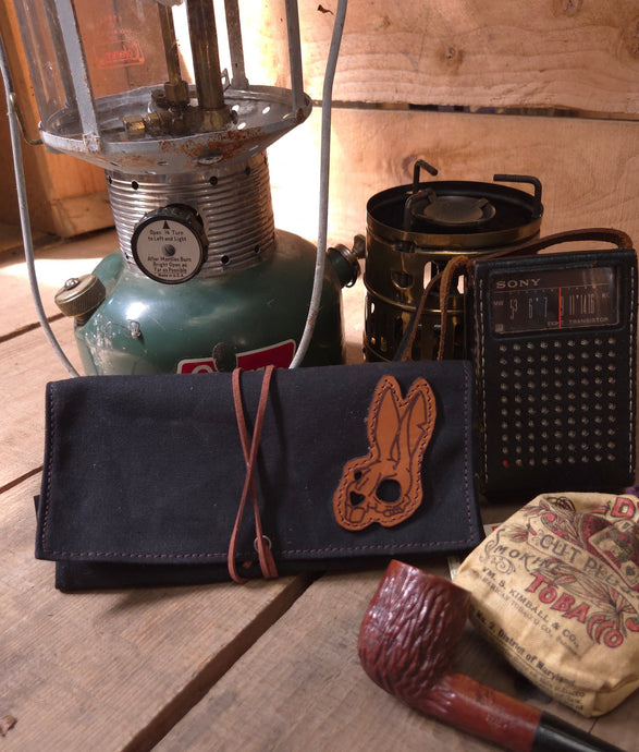 Death Bunny Waxed Canvas Roll Up