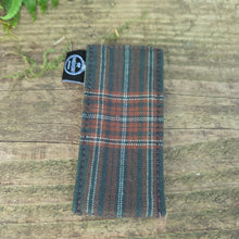Plaids and Stripes Tiny Pocketknife Bag Slip in Waxed Canvas