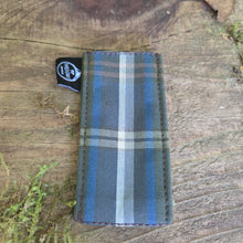Plaids and Stripes Tiny Pocketknife Bag Slip in Waxed Canvas