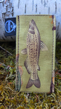 Vintage Robert Kaufman Fish Knife Slip Handmade Waxed Canvas Pocketknife Sleeve Upstream