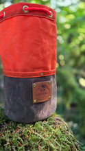 Cedar Bucket Bag – Blaze Orange and Brown