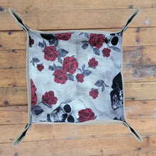 Skulls and Roses Waxed Canvas Travel Tray for your Gear or EDC