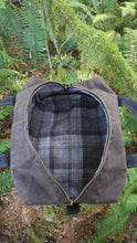 Vintage Plaid Wool Lined Waxed Canvas Duffle