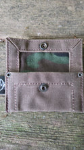 Waxed Canvas Tiny Pouch for Dice, Fire Kits or Wallets Vintage Camo Edition