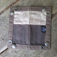 Brown Waxed Canvas EDC Travel Tray 3.0  – Everyday Carry, Field-Ready
