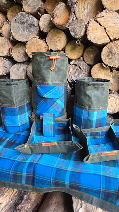 Pendleton Wool and Waxed Canvas Gear Collection Groundcloth, Bags, Pouch, and Tray