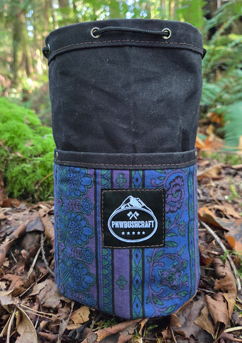 Black Waxed Canvas Bucket Bag – Vintage Vibes, Built for the Wild