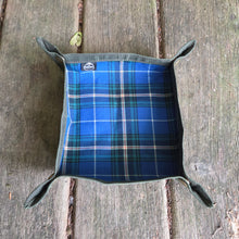 Plaid Wool and Waxed Canvas Medium Travel Tray Medium