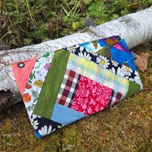 One of a Kind Vintage Crazy Quilt Zipper Pouch