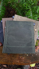 Waxed Canvas Two Snap Notebook Pouch Built Bigger for the Trail