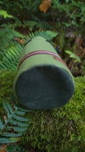 PNWBUSHCRAFT Green Wool & Canvas Bucket Bag