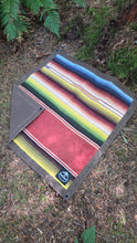 Antique Handwoven Wool Junior Groundcloth
