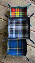 Plaid Wool and Waxed Canvas Medium Travel Tray Medium
