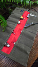 Maple Waxed Canvas Pocketknife Roll-Up – Orange Collection