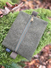 Reclaimed Army Wool Zipper Pouch Various Sizes