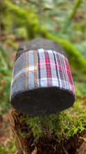 Cedar Bucket Bag with Outside Pockets featuring Flannel