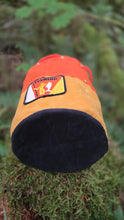 One-of-a-Kind Medium Yellow Cedar Bucket Bag with Fishing Patch