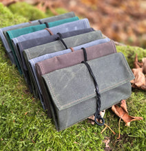 Vintage Wool Roll Up Pouch