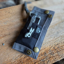 EDC Waxed Canvas Travel Tray with Hook and Loop