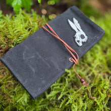 Death Bunny Waxed Canvas Roll Up Pouch