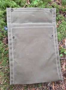 Rugged Waxed Canvas Two Snap Notebook Pouch – Built Bigger for the Trail