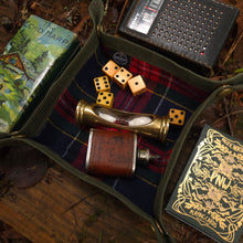 Waxed Canvas and Vintage Wool Travel Tray for your Gear or EDC