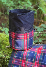 Jr Groundcloth & Cedar Bucket Bag Vintage Wool + Black Waxed Canvas Set of 2