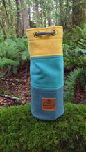 Vintage Yellow and Blue Wool Bucket Bag