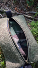 Army Wool Zipper Pouch