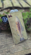 Vintage Robert Kaufman Fish Knife Slip Handmade Waxed Canvas Pocketknife Sleeve