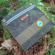 waxed canvas zipper pouch